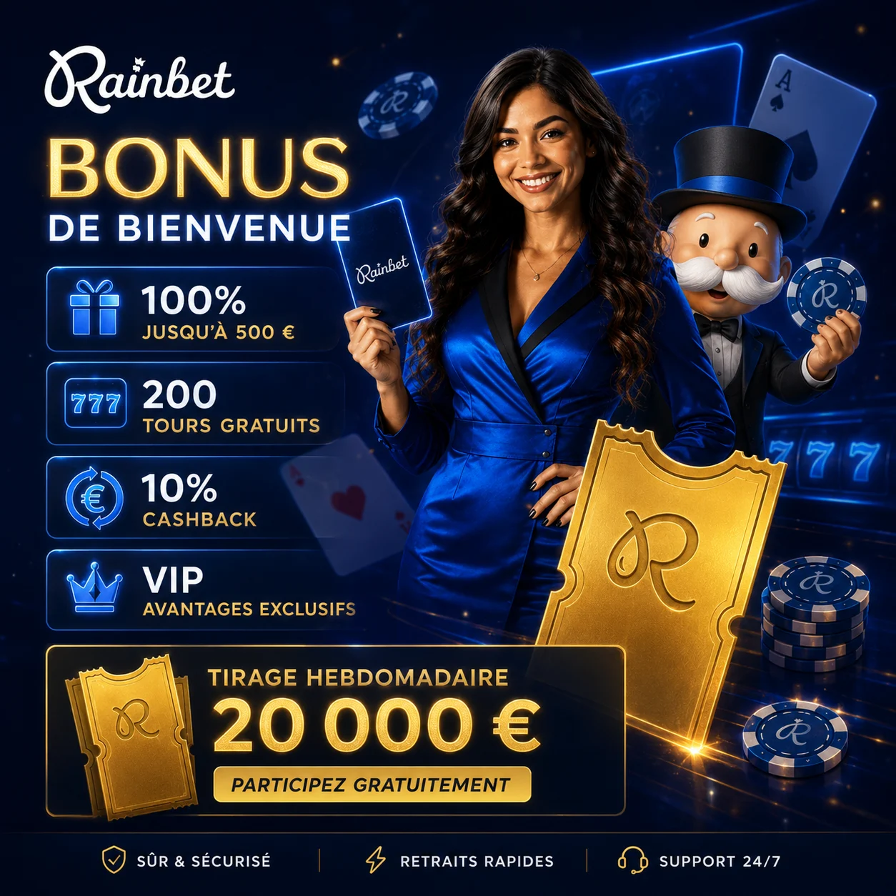 Rainbet bonus avec Wager Lock, free spins et règles de dépôt à vérifier